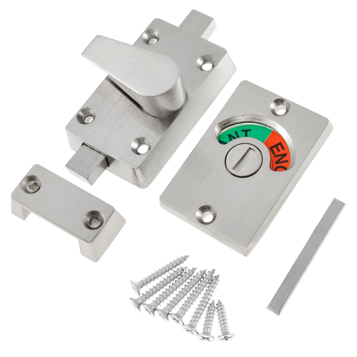 Privacy Door Lock Indicator Stainless Steel Hardware for Bathroom Bedroom Use