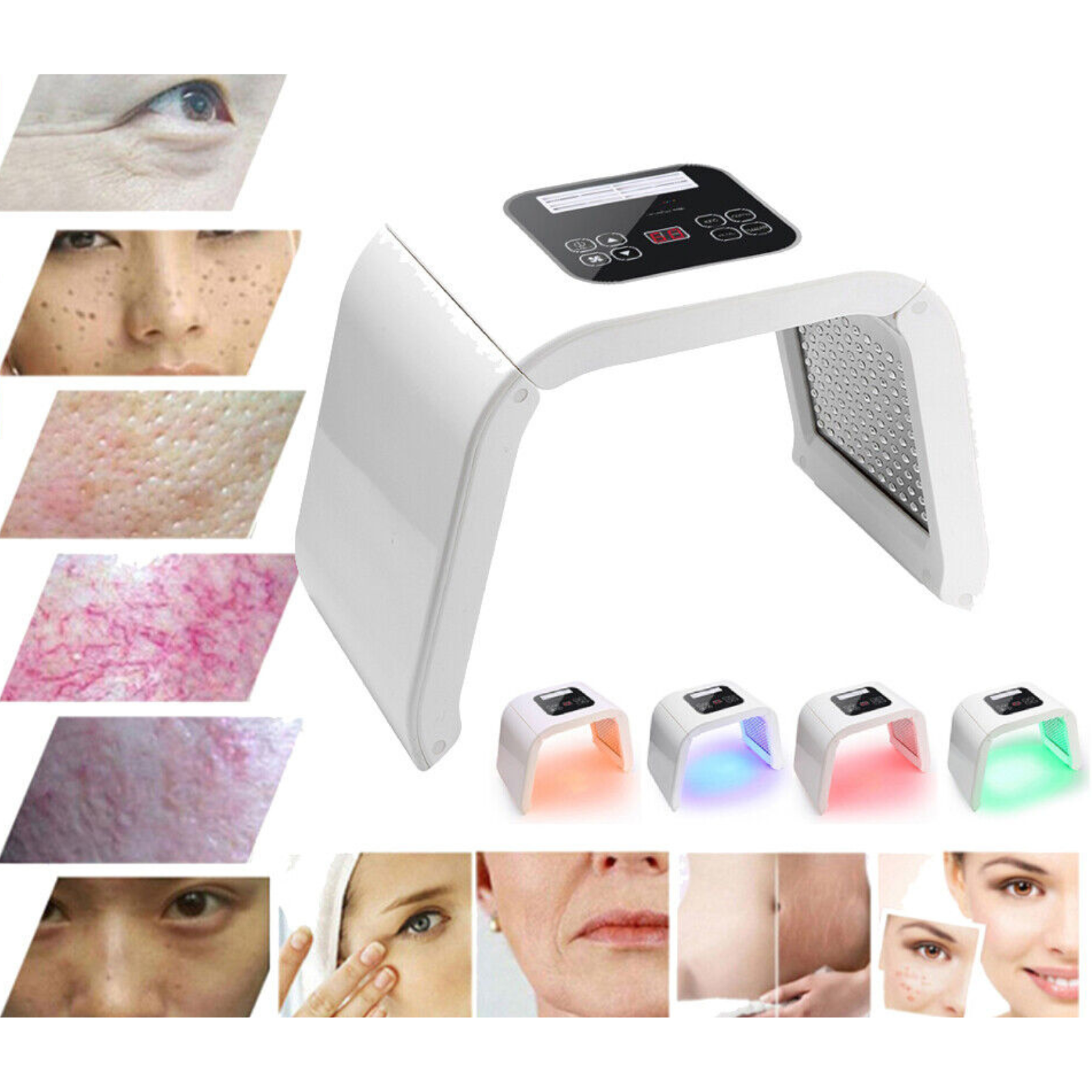 4 Colors Skincare Rejuvenation Photon LED Light Therapy PDT Machine Facial Body