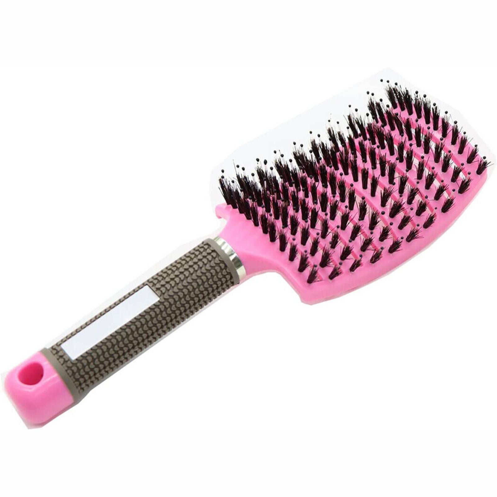Head Scalp Massage Comb Detangle Nylon Boar Bristle Brush Smooth Hair