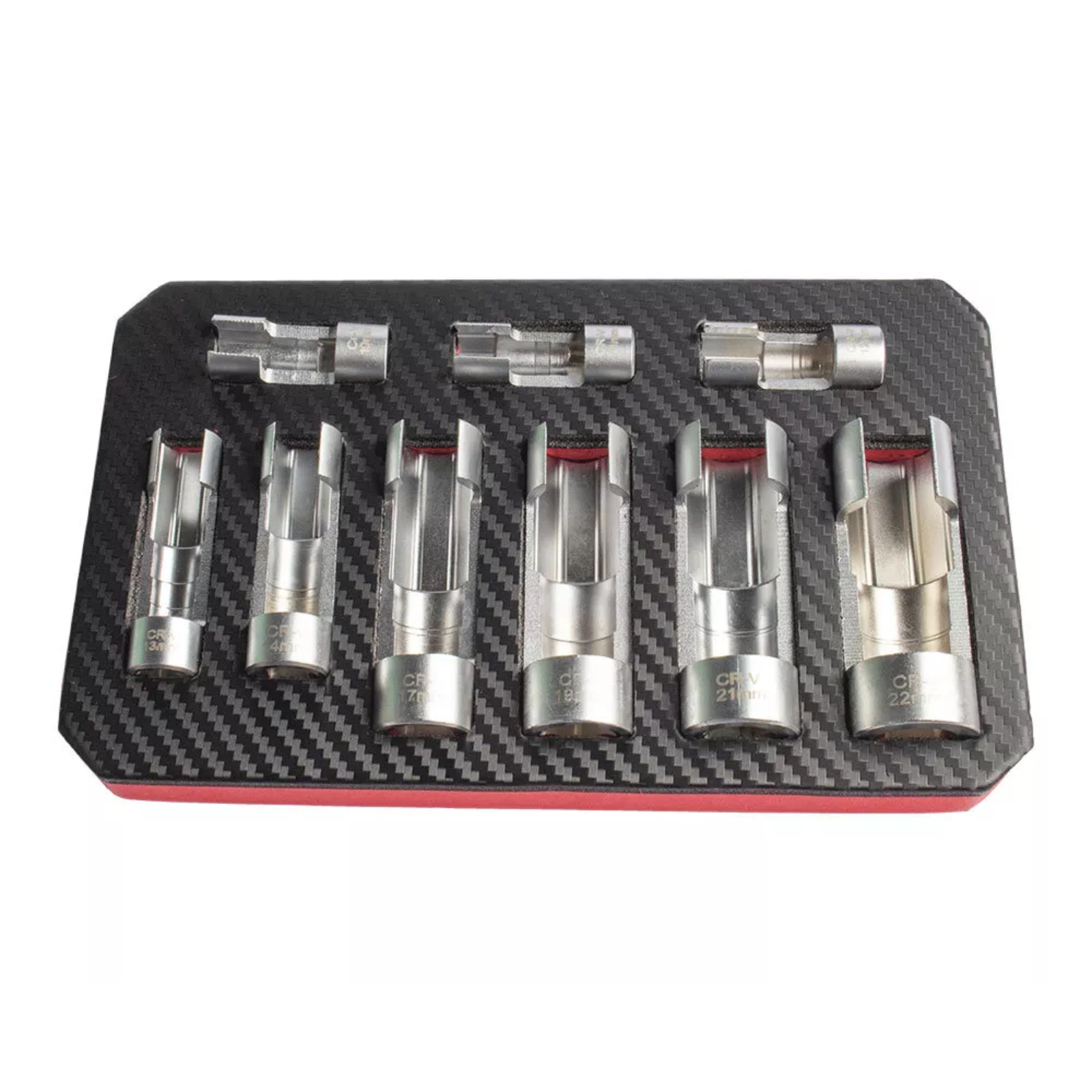 Diesel Injector Line Socket Wrench Flare Nut Socket Set, 9PCS Slotted Set