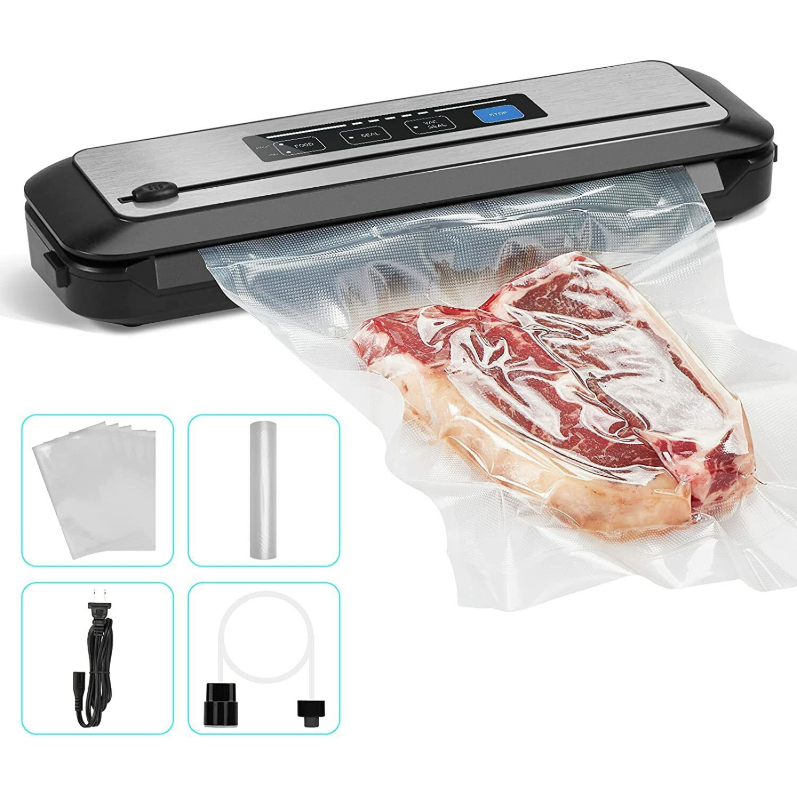 Auto Dry Wet Food Saver Storage Inkbird Vacuum Sealer Machine Packing Start Kit