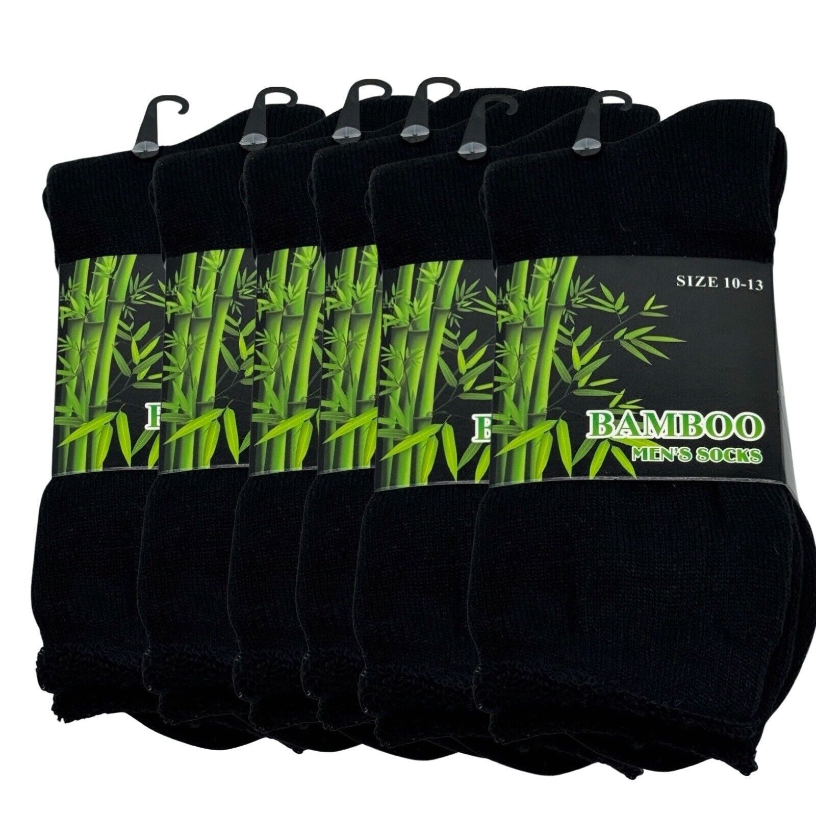 Breathable Heavy Duty Work Black Winter Socks 6 Pairs Bamboo Socks