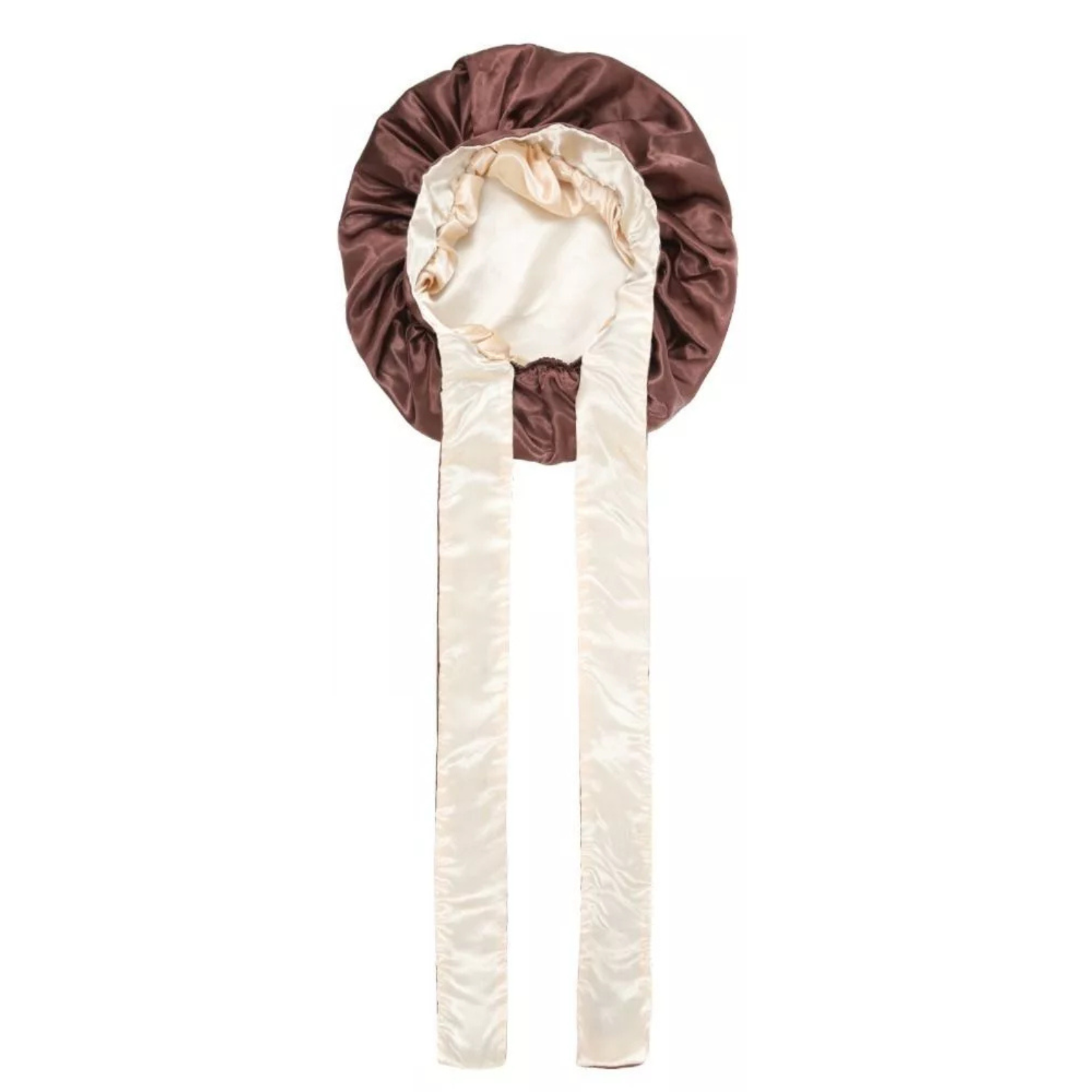 Brown Hair Cap Silk Hair Wrap Sleeping Double layer Silky Satin Bonnet