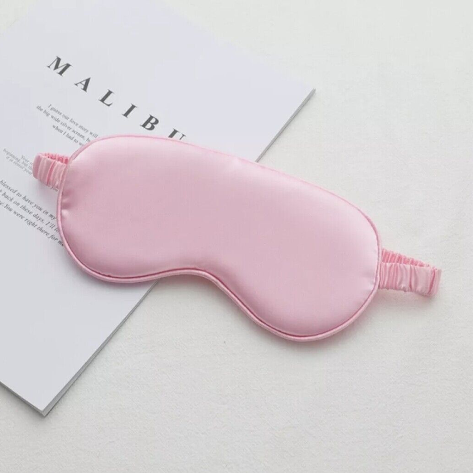 Sleep Eye Mask Cover Pure Soft Silk EyeShade Blindfold Light Shade Travel Relax
