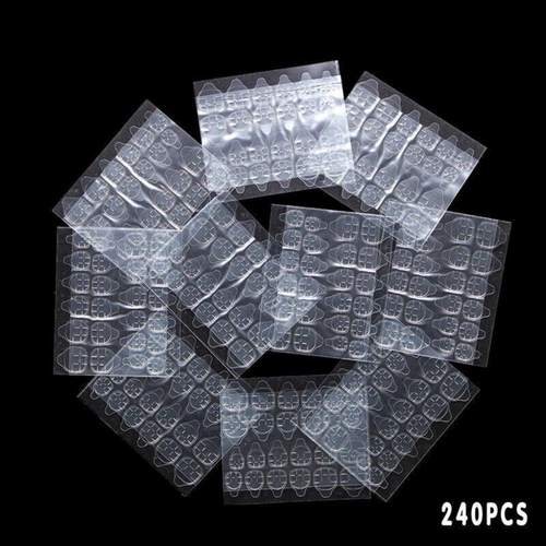 Double Sided Adhesive Press-On Nail Stickers 10x Refill Glue Tabs