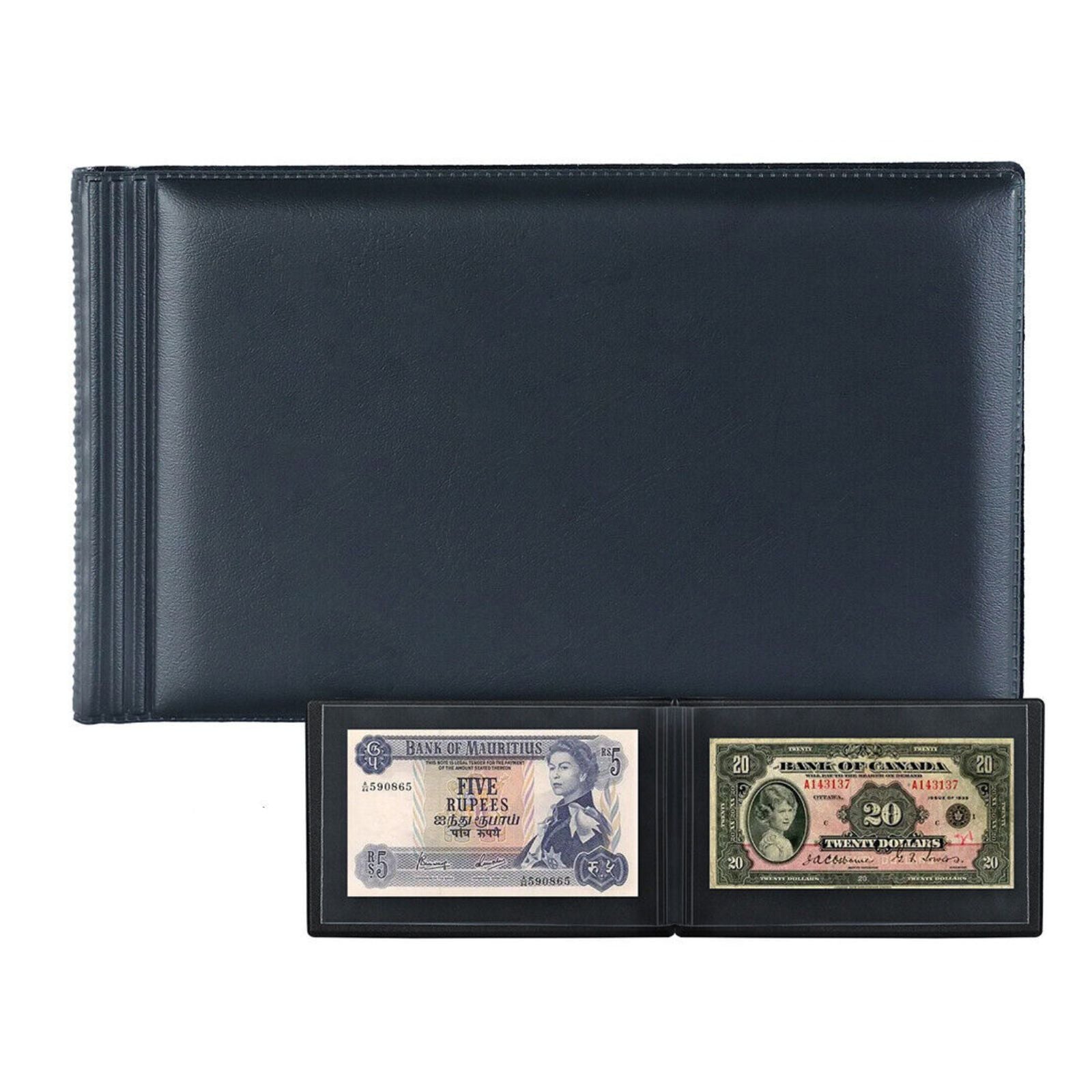 Banknote Album 20 Pages Paper Money Collection Holder Protector ...