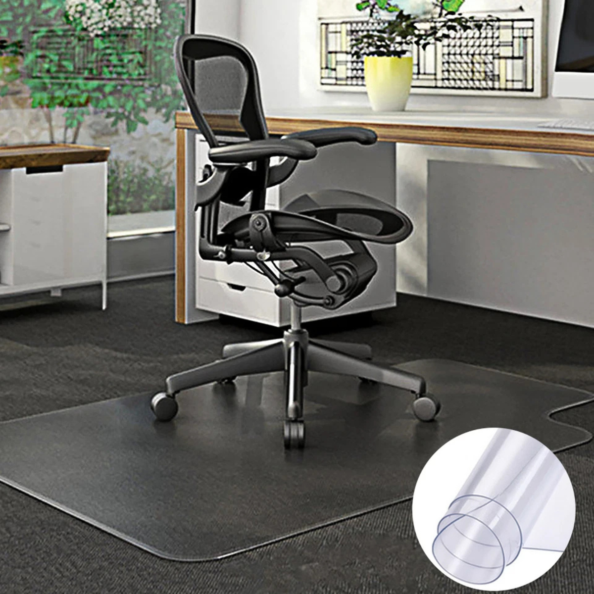 Computer Desk Floor Chair Mat Office Carpet Surface Protection Pad