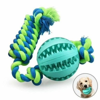 Blue Pet Dog Chew Molars Toy Rope Indestructible Bite Resistant Toy