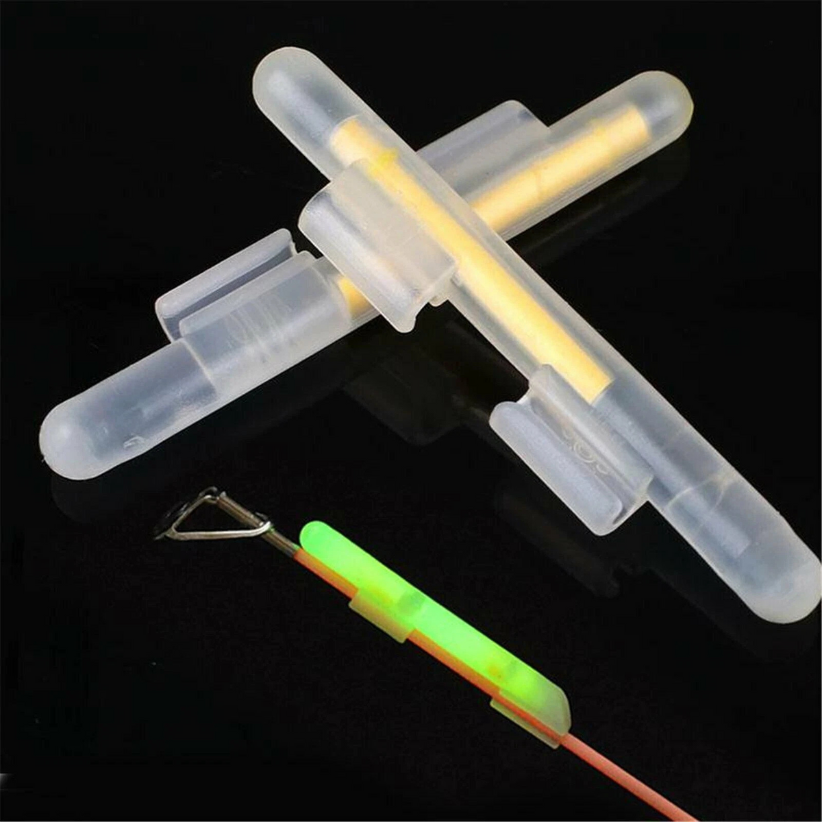 Fluorescent 40x Fishing Rod Glow Sticks M for Night Visibility