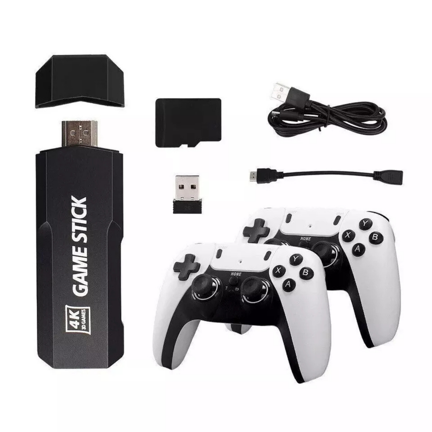 Retro Gaming Console w/ 2 Wireless Controller 58000+ 4K HDMI TV Game Stick 128GB