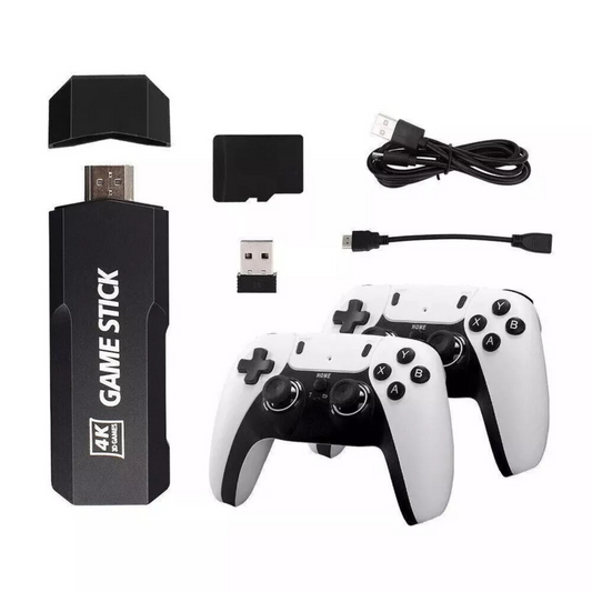 Retro Gaming Console w/ 2 Wireless Controller 58000+ 4K HDMI TV Game Stick 128GB