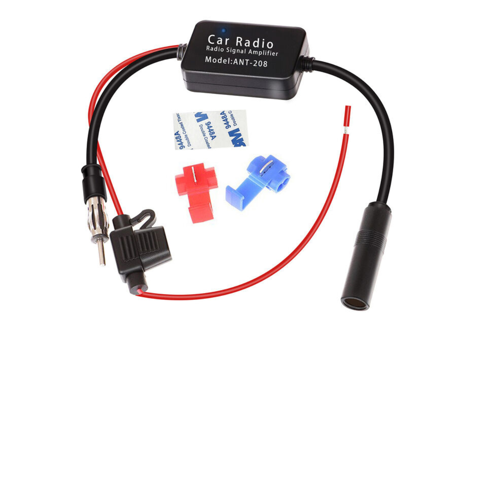 Booster Radio Rig Strengthen Booster Radio Splitter AM FM Signal Amplifier Car Antenna ...