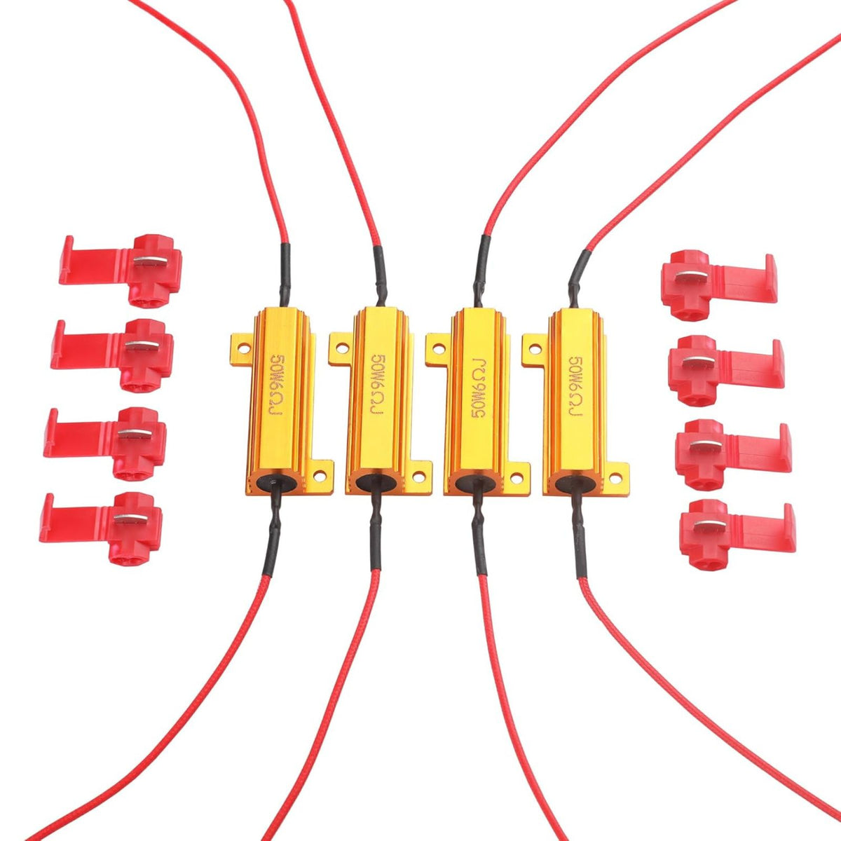 Relay Load Resistor 50W 12V 6Ω Bulbs Ballast Relay Rate 4X LED Indicator Relay