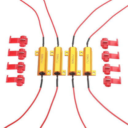 Relay Load Resistor 50W 12V 6Ω Bulbs Ballast Relay Rate 4X LED Indicator Relay
