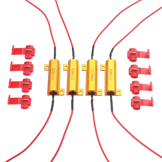 Relay Load Resistor 50W 12V 6Ω Bulbs Ballast Relay Rate 4X LED Indicator Relay