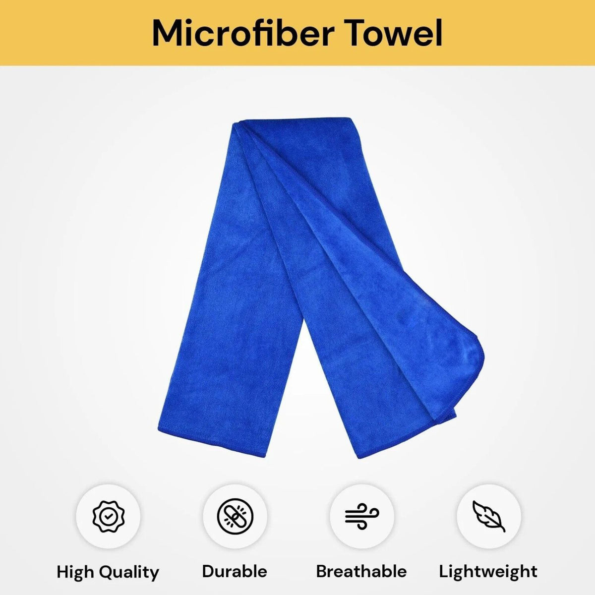 Beach Bath Towel 70x140cm Blue Microfiber Travel Swimming Drying Sport Yoga