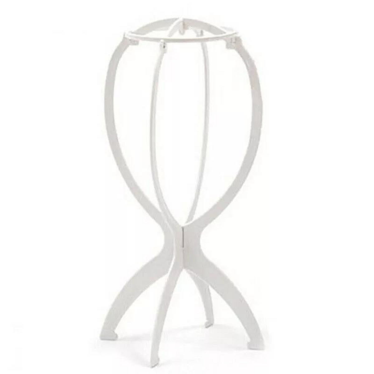 White Wig Hair Tool Display Holder  Folding Hat Cap Stand Stable