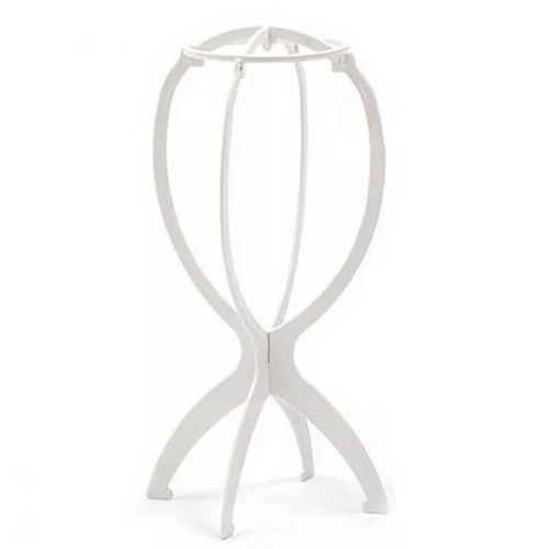 White Wig Hair Tool Display Holder  Folding Hat Cap Stand Stable
