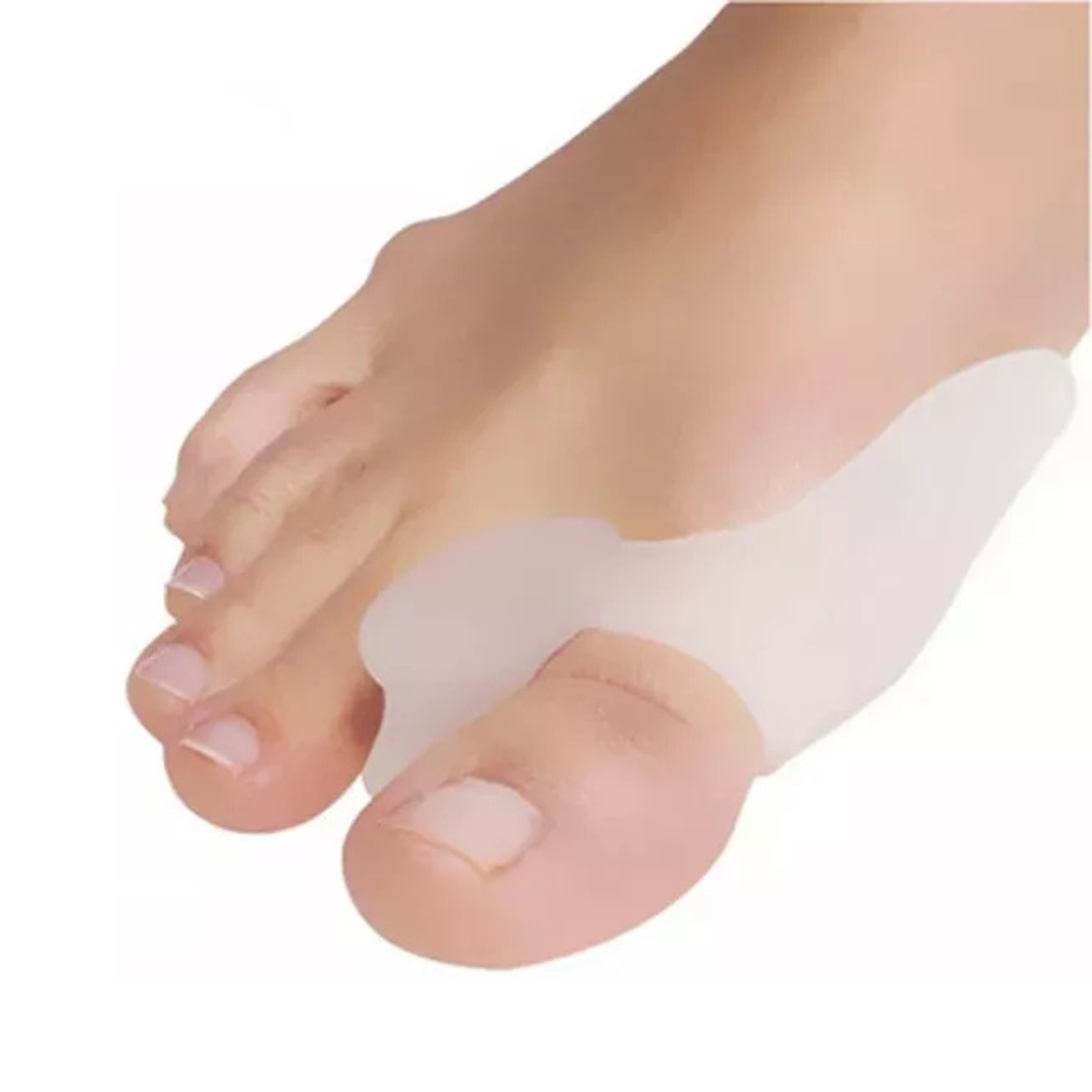 2x Gel Pain Relief Toe Separator Silicone Straightener Spreader Bunion Corrector