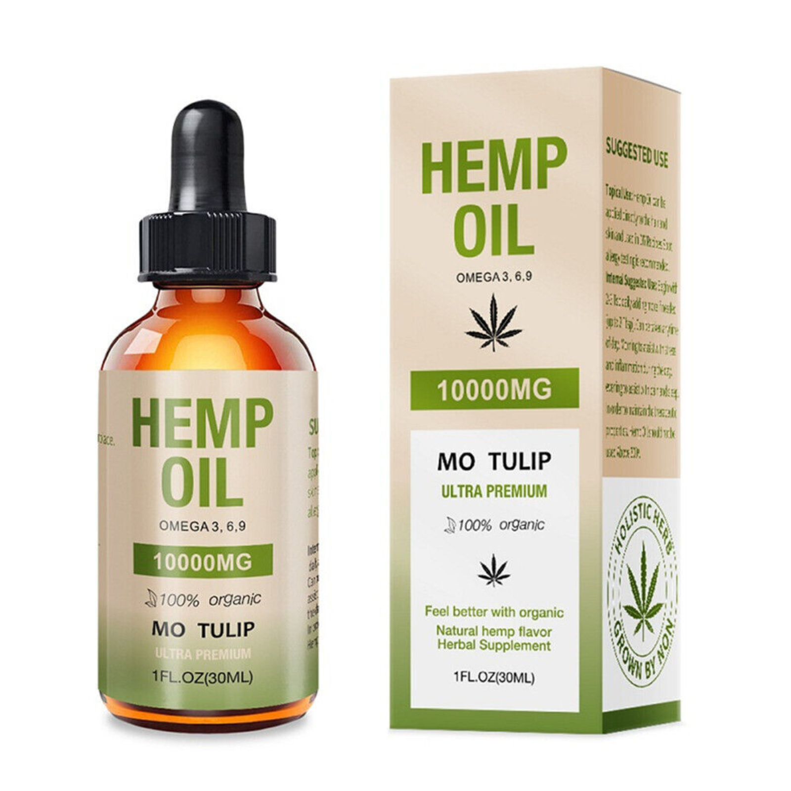10000MG 30ml Pure Hemp Organic Hemp Seed Oil  Anxiety Sleep