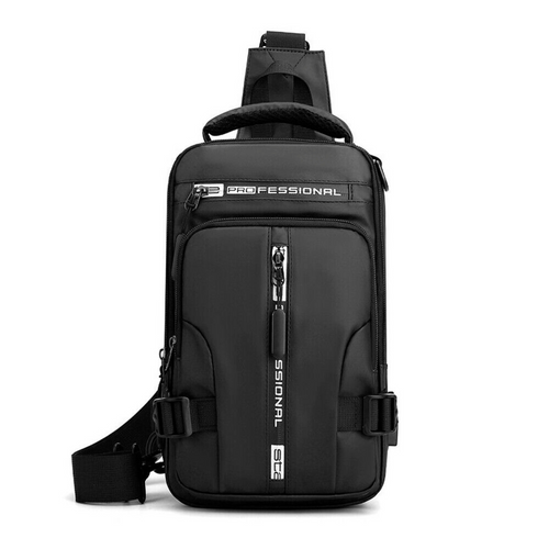 Anti-theft Chest Shoulder Men's Sling Crossbody Bag Messenger Backpack USB Port