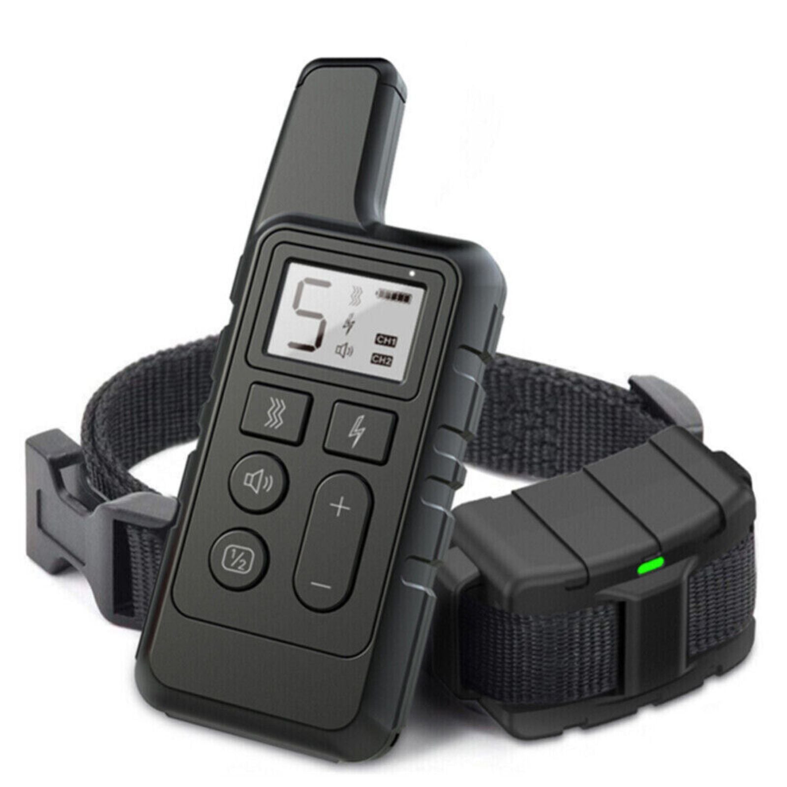 Obedience Remote Control Anti Bark Dog Electric Shock E-Collar Training Black