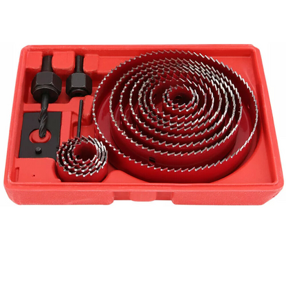 Woodworking Tool Metal Timber Wood Sheet 17x Hole Saw Drill Bit Kit Set Holesaw
