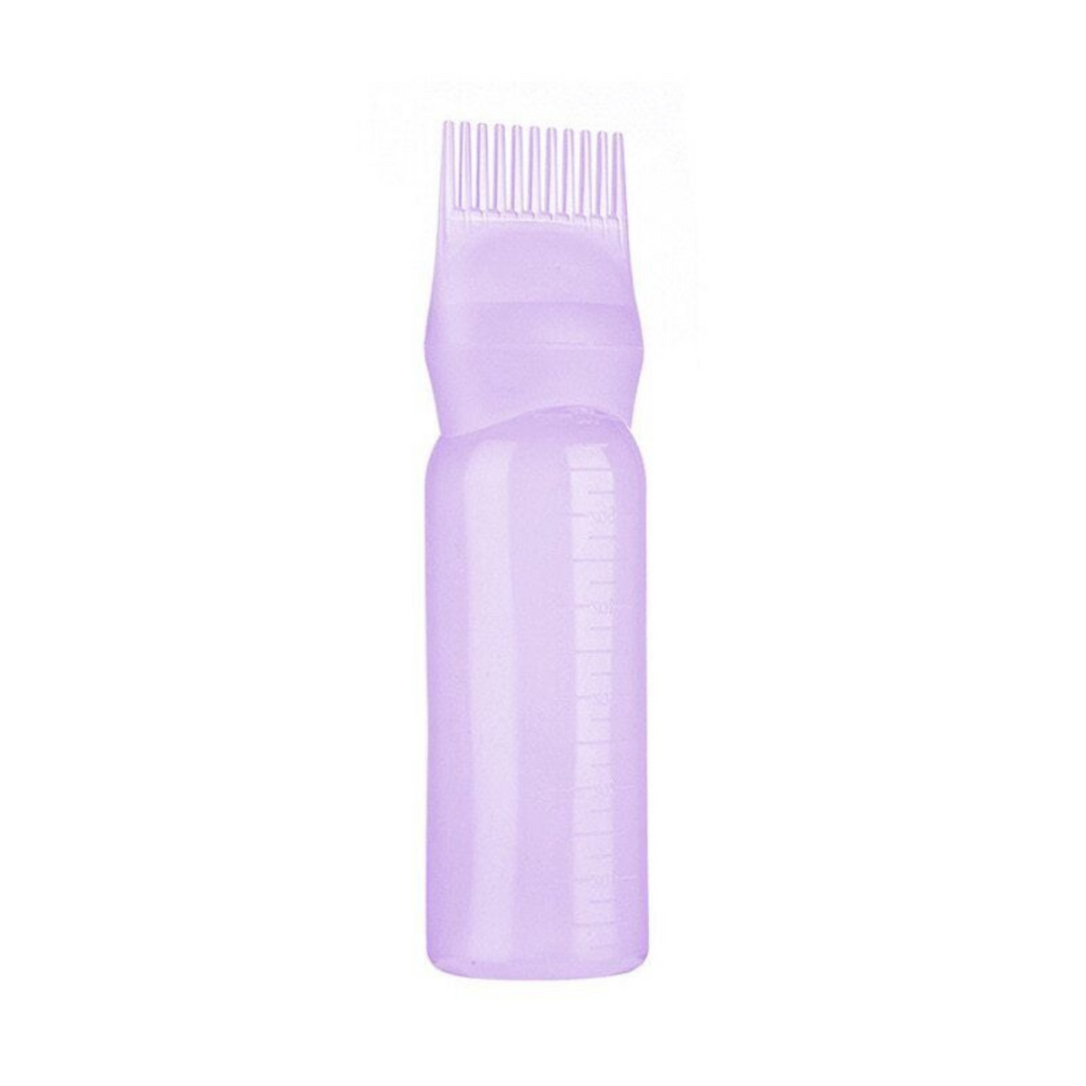 Scalp Oil Application Root Comb Applicator Bottle with Graduated Scale Purple
