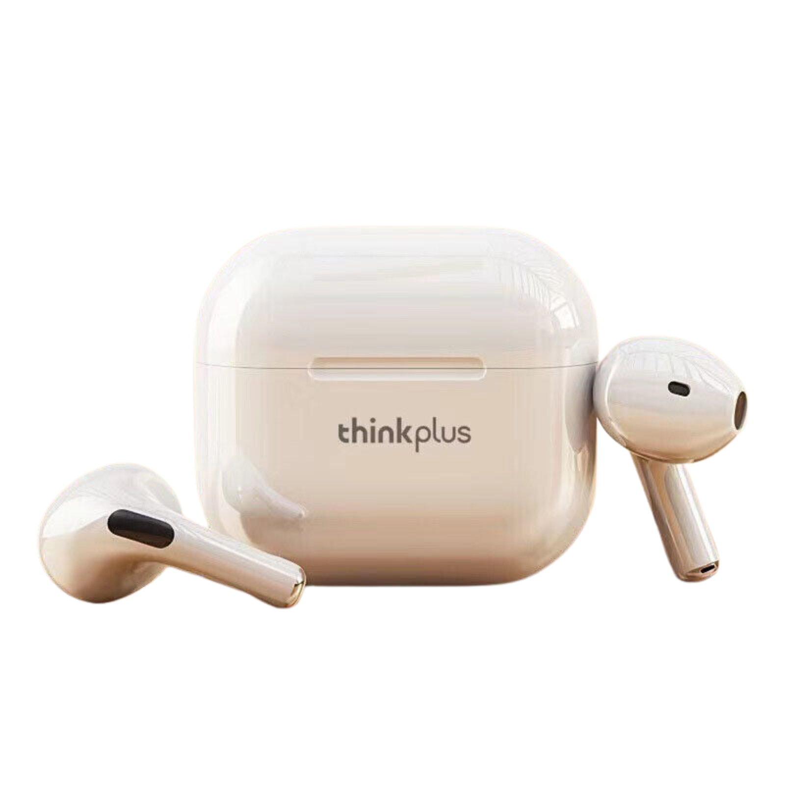 White Wireless Earphones Bluetooth Headphone  with mic Lenovo LP40 TWS