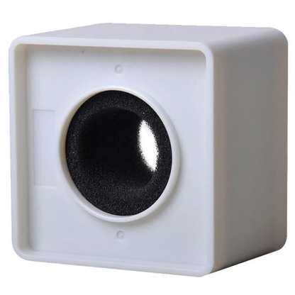 Mic Interview Box Microphone Logo Waterproof Microphone White Sqaure