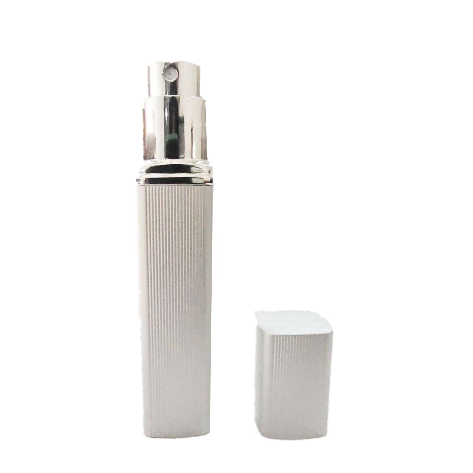 Refillable Scent Bottle 12ml Travel Portable Mini Perfume Spray Atomiser Silver