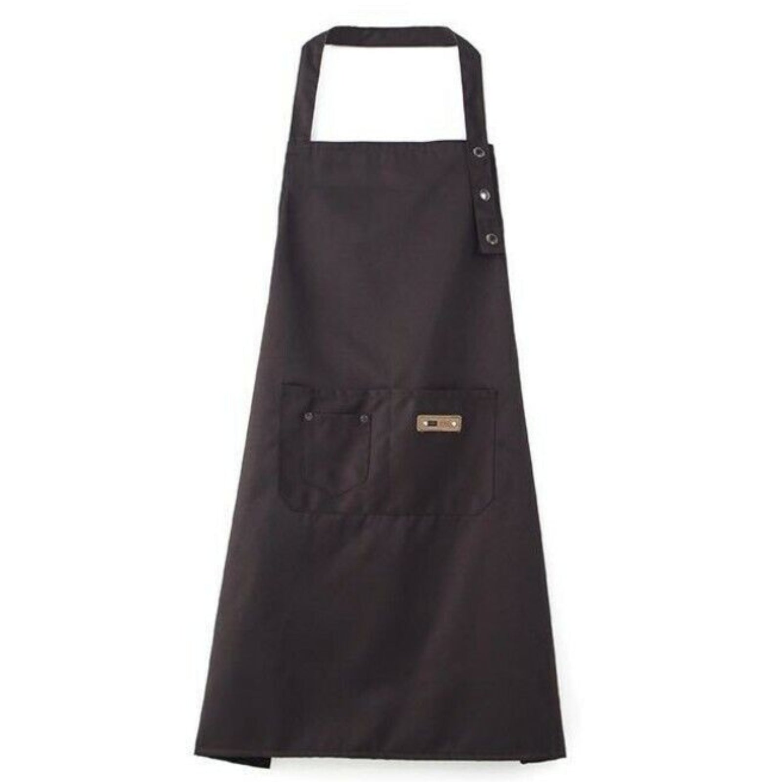 Black Adjustable Waterproof Kitchen Chef Waiter Canvas Apron Washable Strap