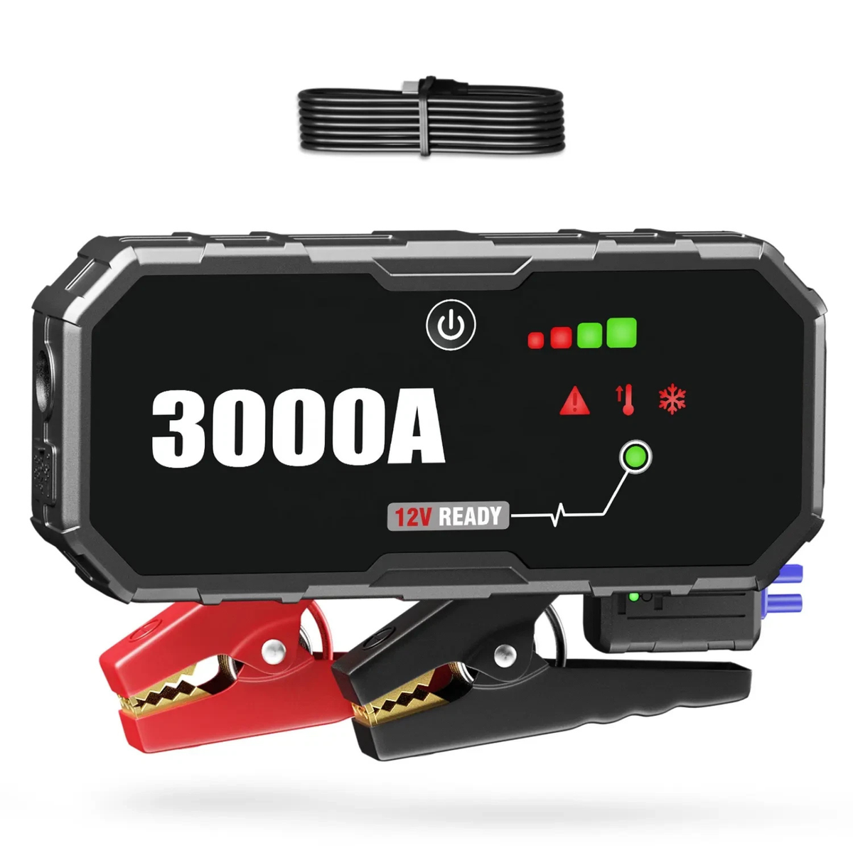 Portable 12V Car Jump Starter Booster Battery Emergency Power Pack