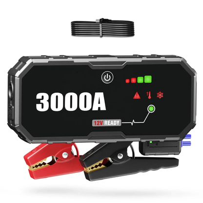 Portable 12V Car Jump Starter Booster Battery Emergency Power Pack