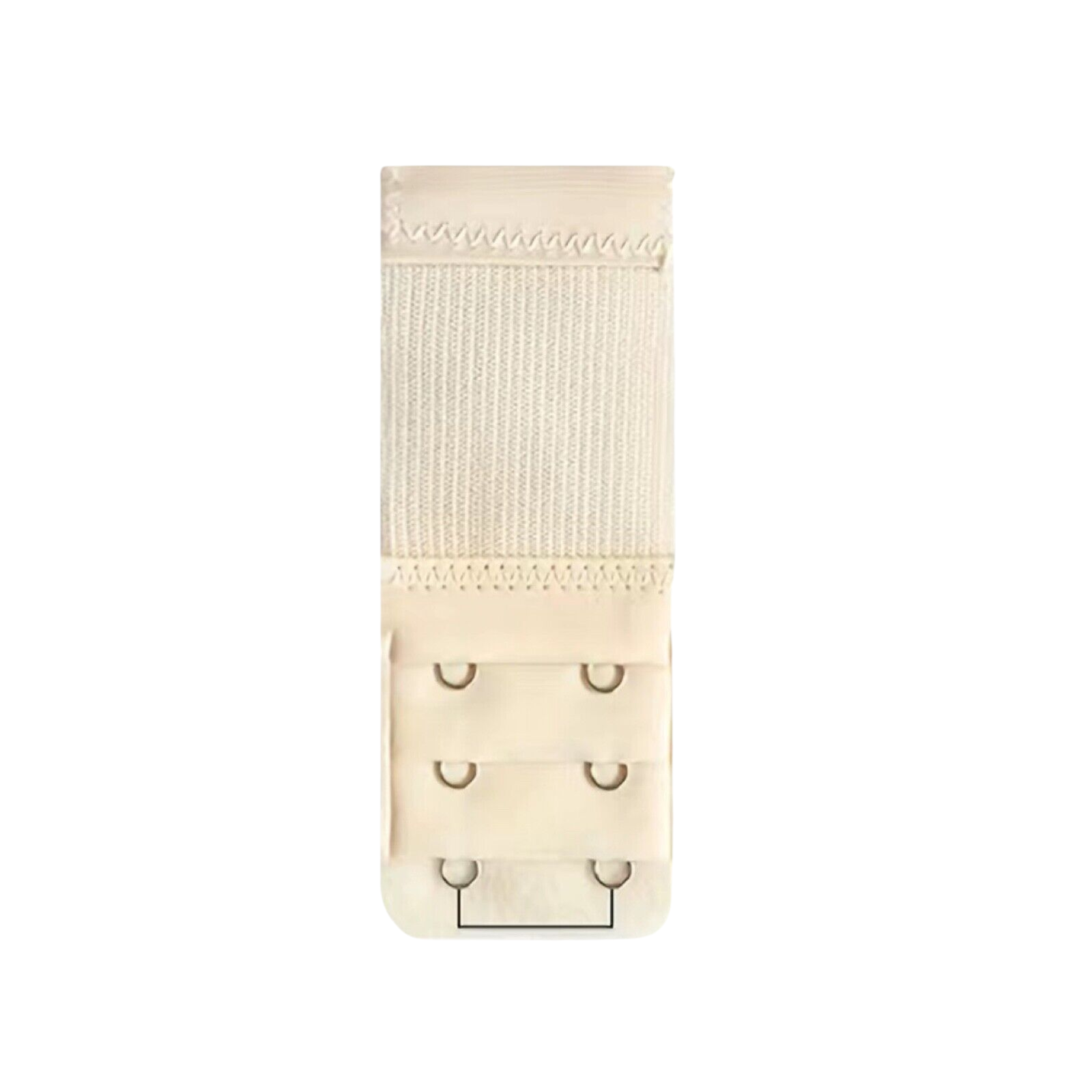 2 Hooks Ladies Plus Size Clip On Bra Extender Extension Maternity Strap Beige