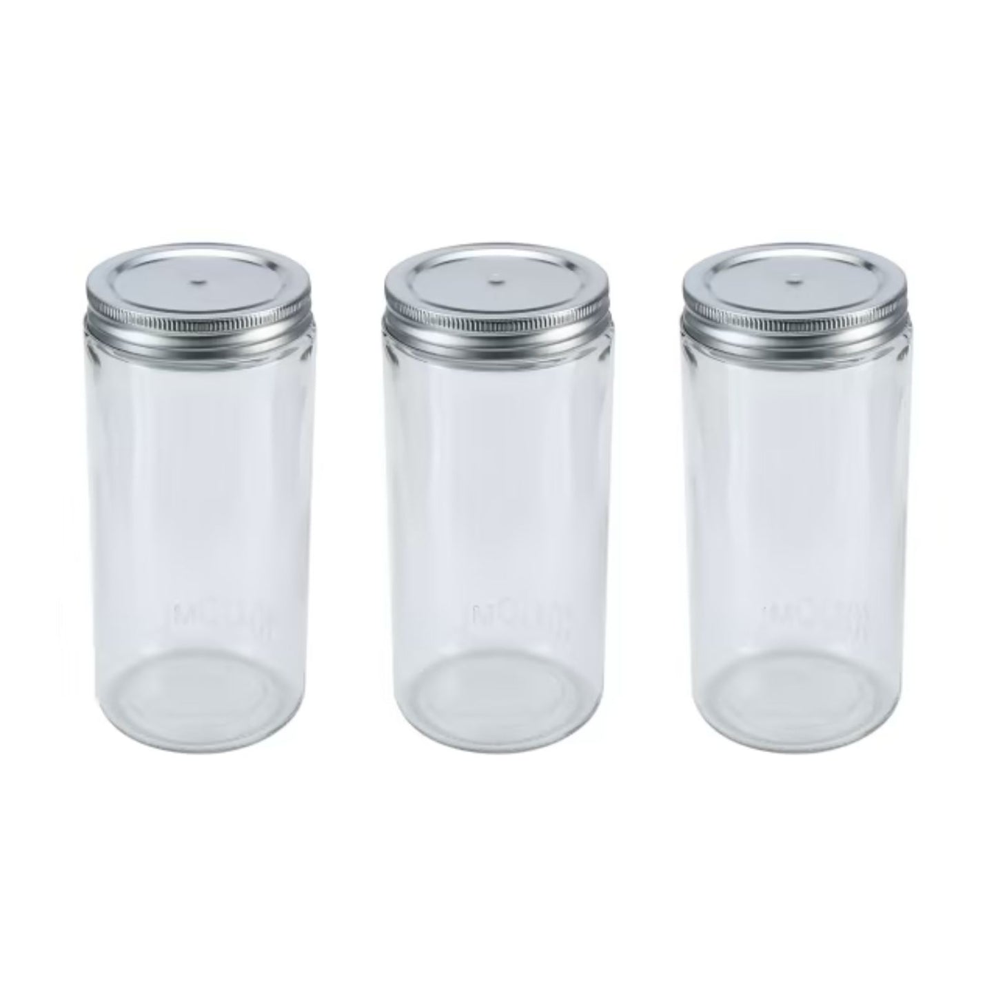 1000ml Mason Jar 3pcs Empty Jar Preserve Bottles Storage Spice Canning Jars