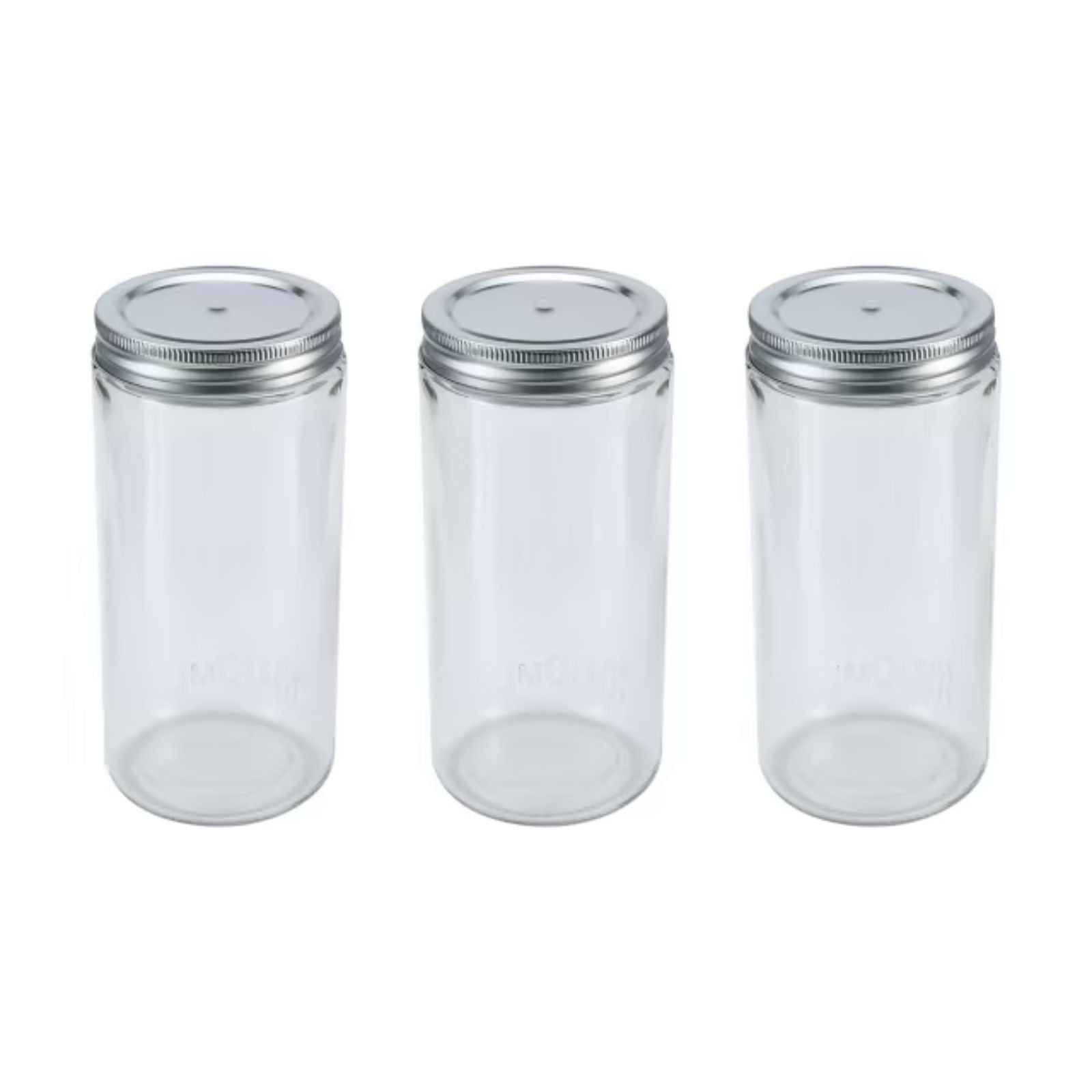 1000ml Mason Jar 3pcs Empty Jar Preserve Bottles Storage Spice Canning Jars