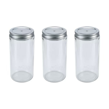 1000ml Mason Jar 3pcs Empty Jar Preserve Bottles Storage Spice Canning Jars