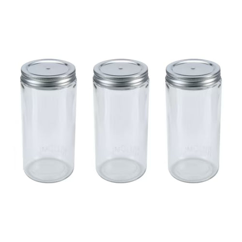 1000ml Mason Jar 3pcs Empty Jar Preserve Bottles Storage Spice Canning Jars