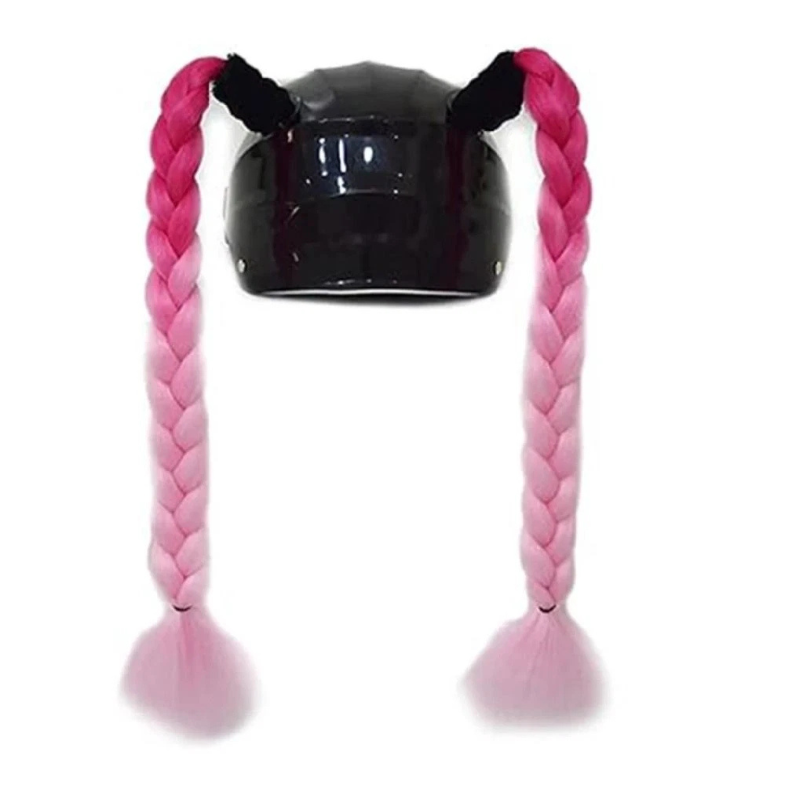 Helmet Motorcycle Braids Twist Dual Pink RoseRed Stylish Accessory