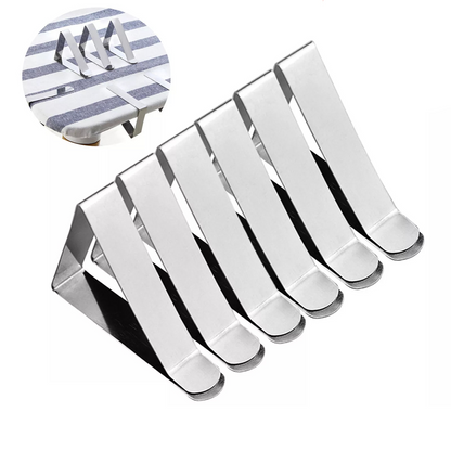 Tablecloth Clips 12x Stainless Steel Picnic Table Holders Grips