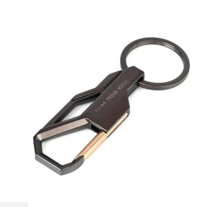 Stylish Metal Car Key Rings Keychain Holder Key Fob Chain Clip Accessory