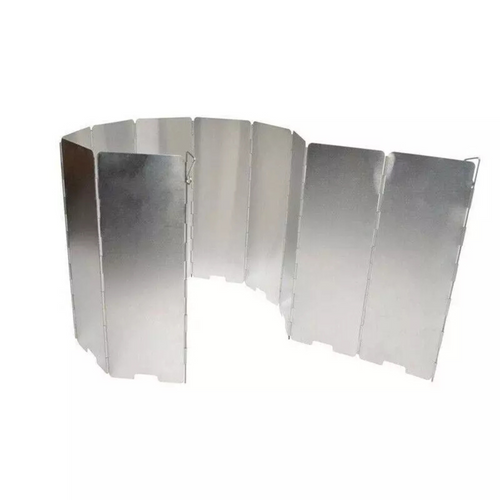 Wind Shield Screen BBQ Gas Stove 10 plates Foldable Aluminum Camping Cooker