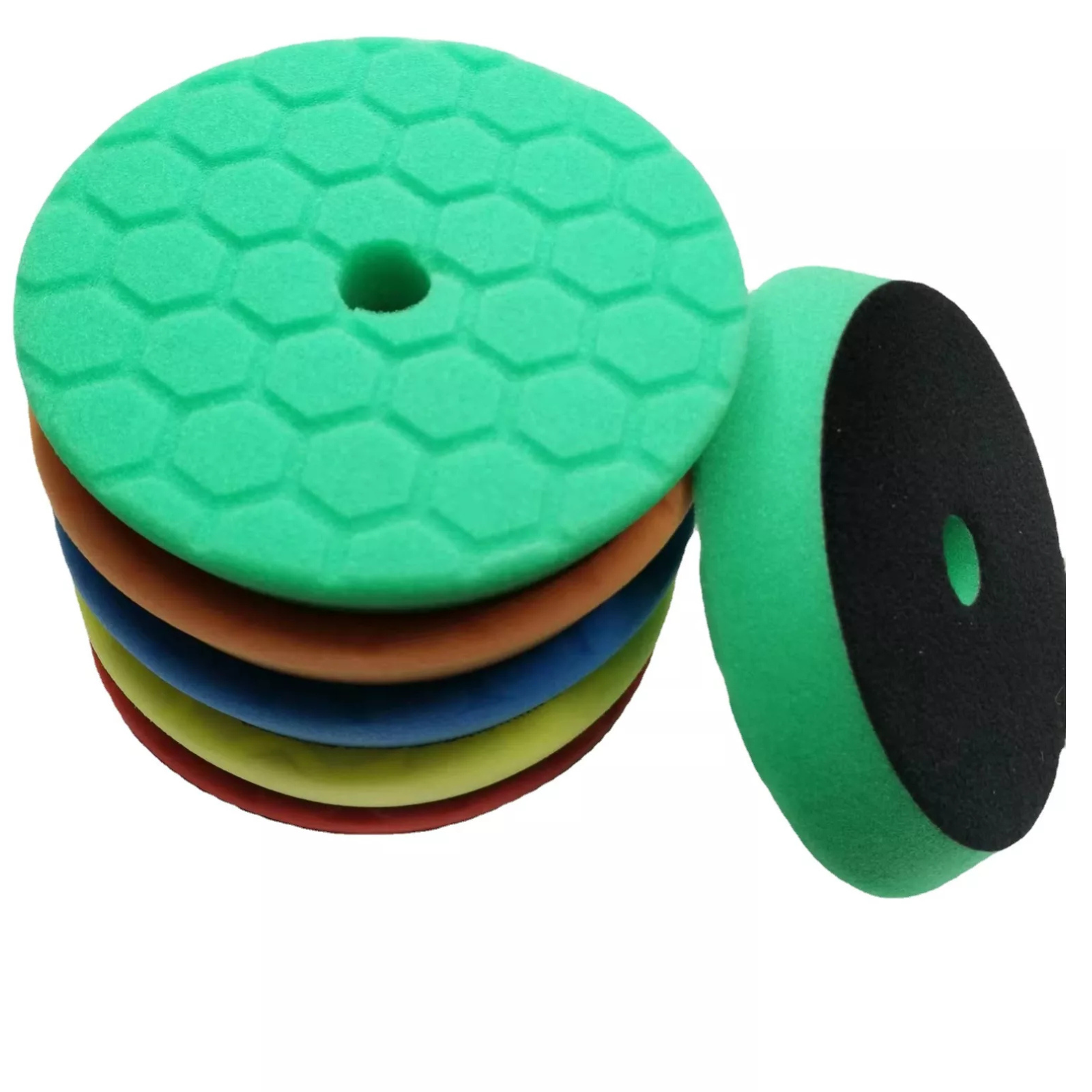 Buffer Polisher Waxing Polishing Pads 6 Inch Beveled Hex-Logic Buffing