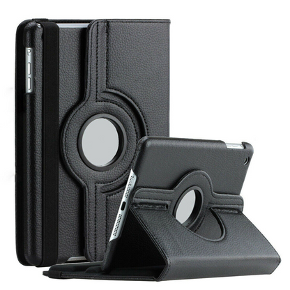 Leather Rotate Stand Cover Samsung Galaxy Tab A8 10.5 2022 Tablet Case Black
