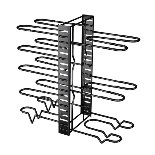 Kitchen Storage Rack Pot Lid Frying Pan Organizer Cabinet Holder Shelf Stand
