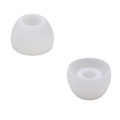 Small White Silicone Earbud Replacement Covers Pads Universal Earphones 1 Pair