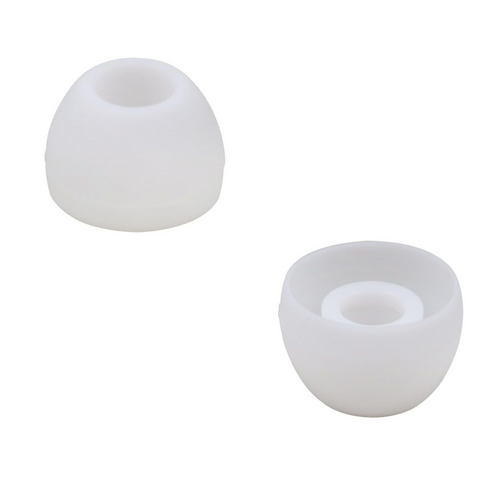 Small White Silicone Earbud Replacement Covers Pads Universal Earphones 1 Pair