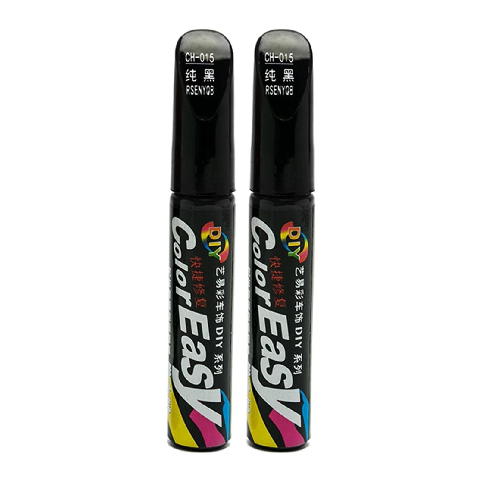 Auto Paint Repair Clear Scratch Remover Touch Up Brush 2x Black Fix Pen For Car