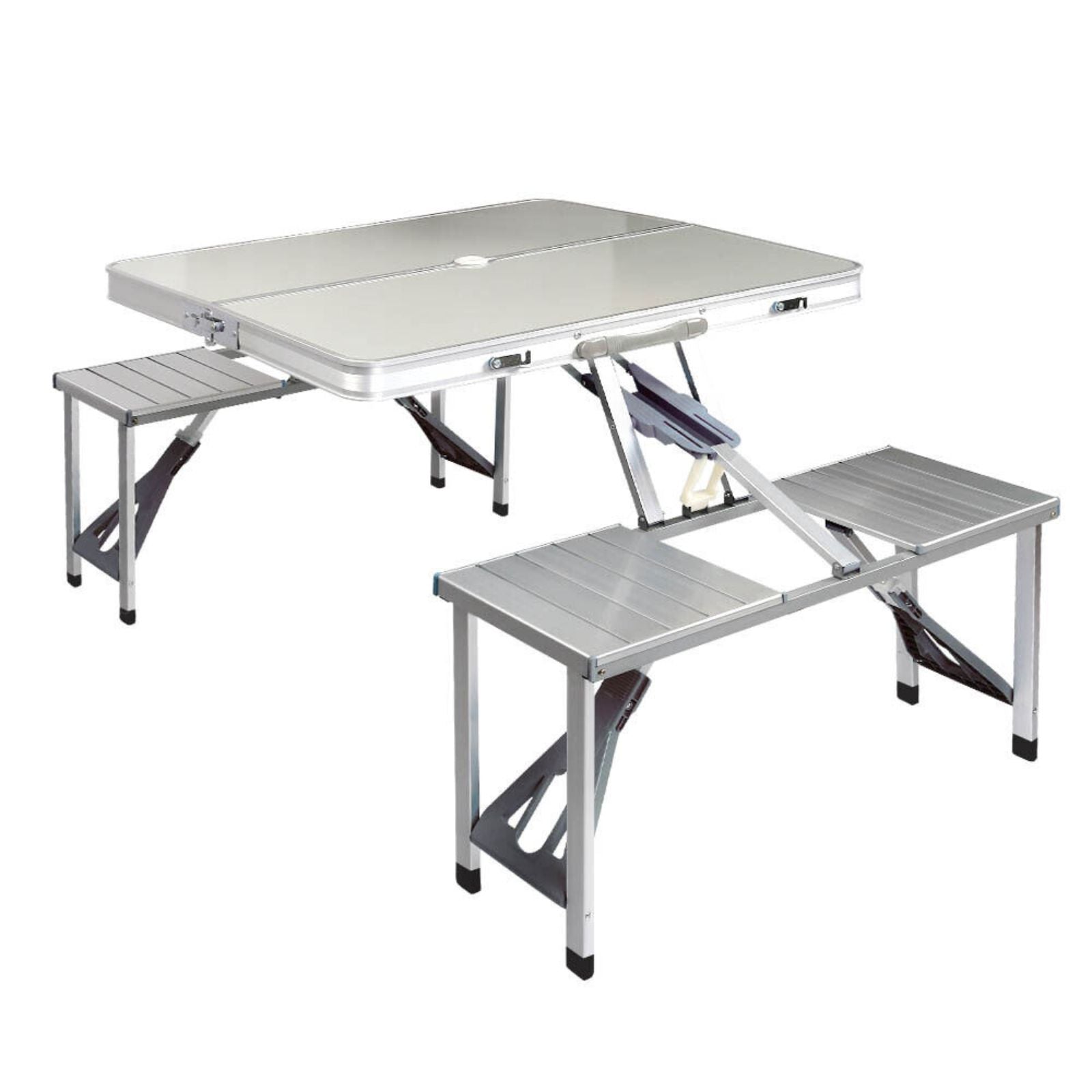 Foldable Aluminum Camping Table Chair Set Outdoor Family Picnic Kit Kids Party